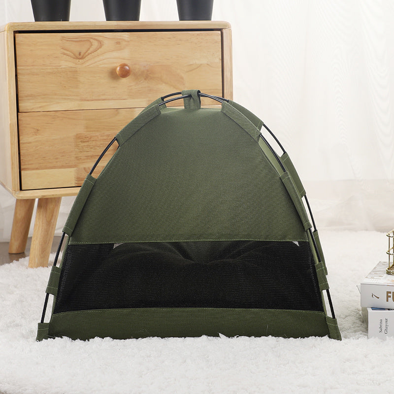 Cat Tent Cooling Mat Dog House Pet Sofa Camping Dog Bed
