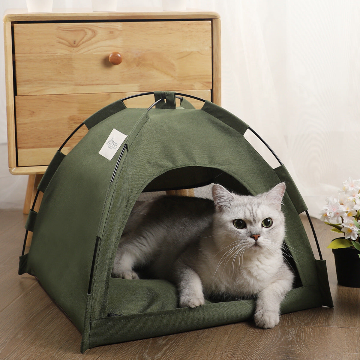Cat Tent Cooling Mat Dog House Pet Sofa Camping Dog Bed
