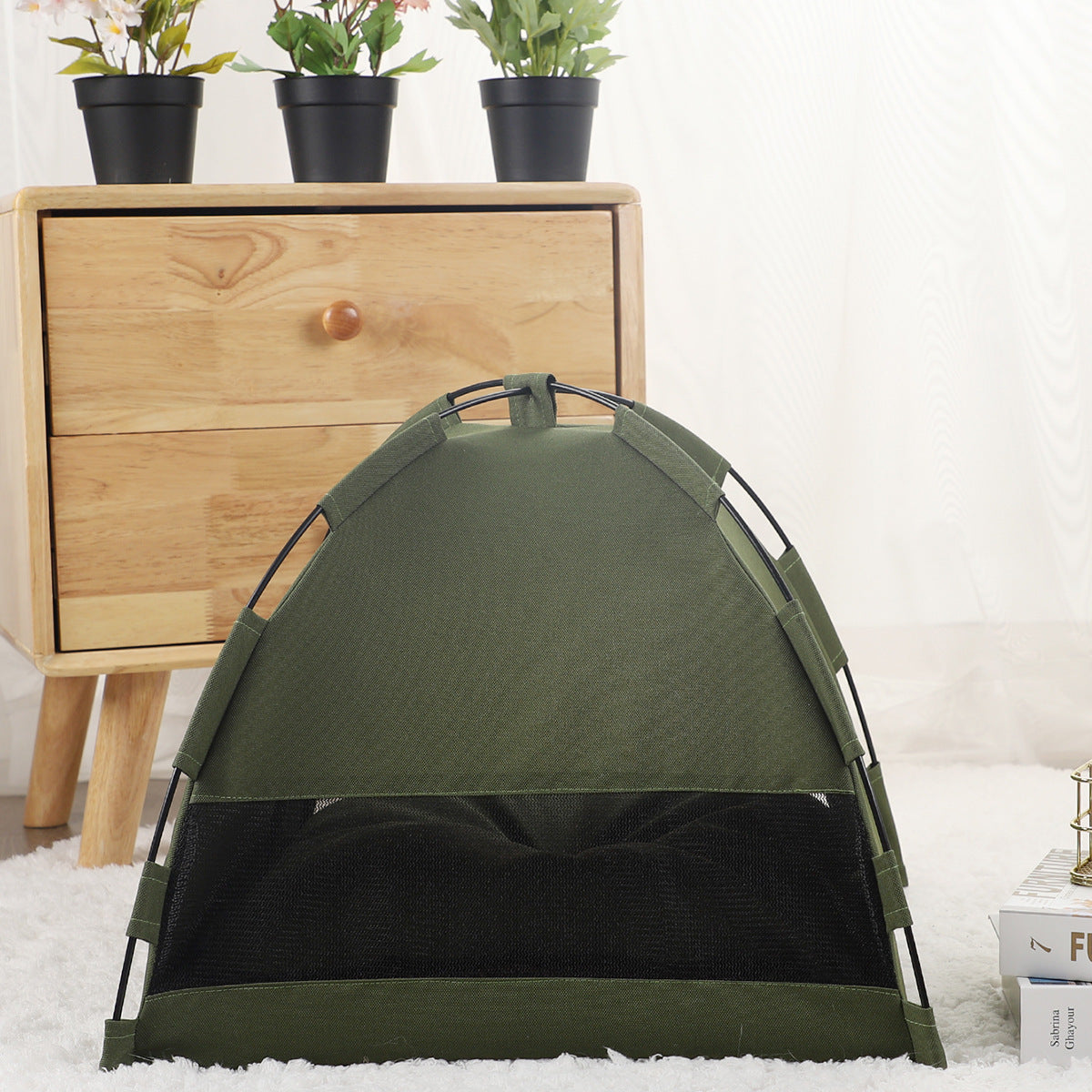 Cat Tent Cooling Mat Dog House Pet Sofa Camping Dog Bed