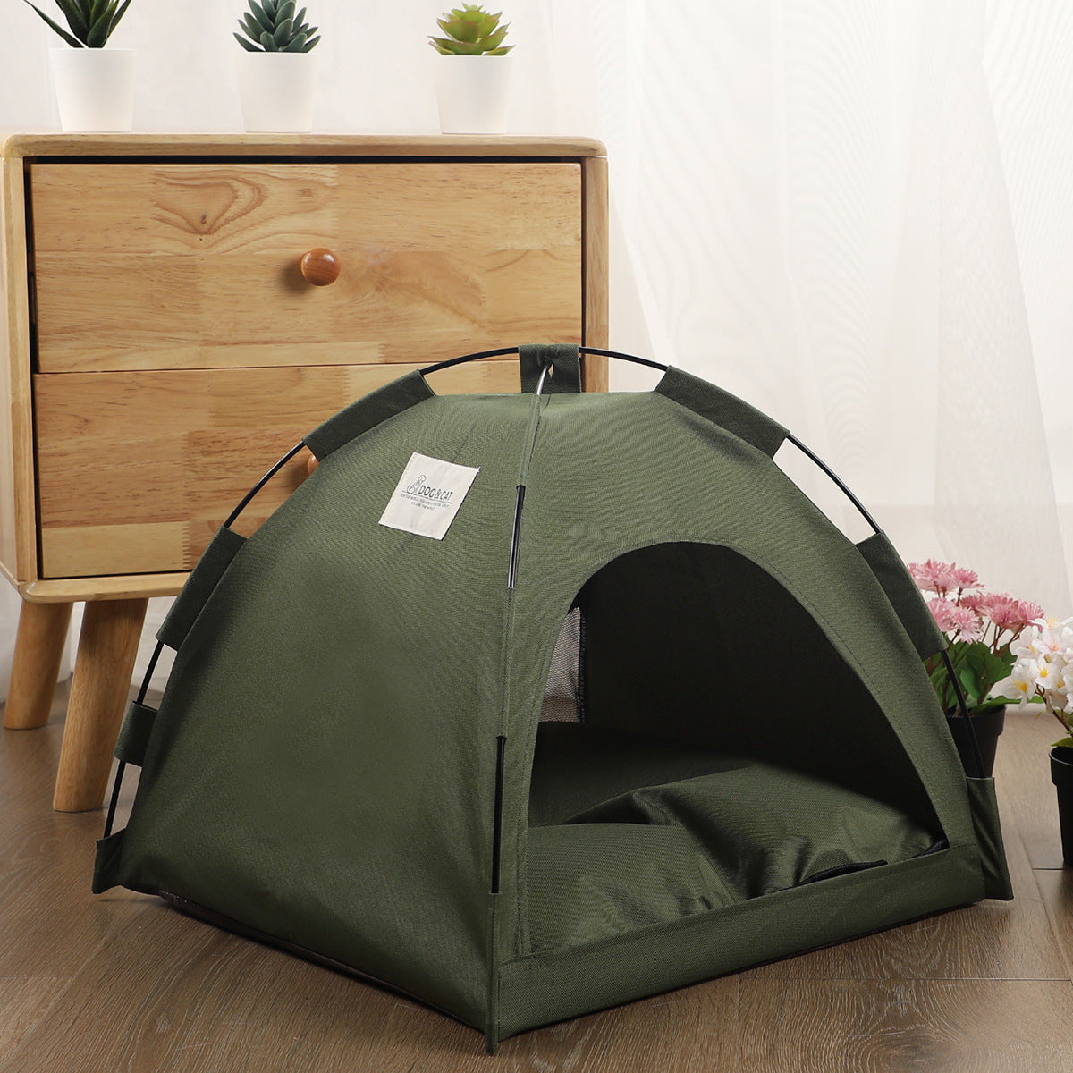Cat Tent Cooling Mat Dog House Pet Sofa Camping Dog Bed