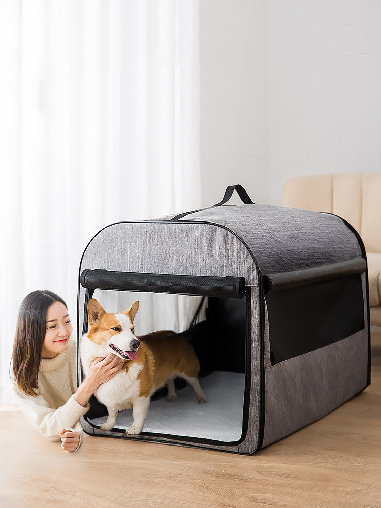 Dog Cage House Washable Pet Kennel Cylinder