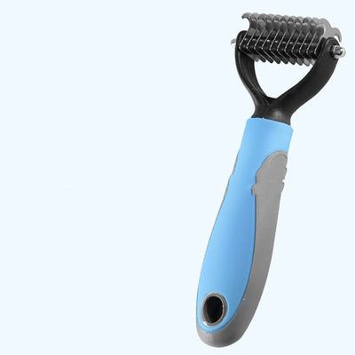 Pets Fur Knot Cutter Dog Grooming Shedding Tools Pet Cat Hair Removal Double-sided Comb Brush