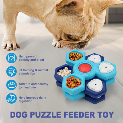 4 Layers Slow Feeder Puzzle Dog Bowls