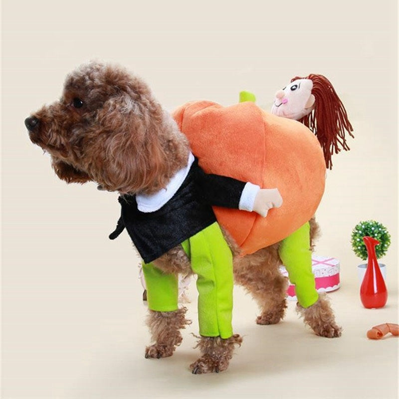 Halloween Funny Dog Cat Clothes Pet Pumpkin Costume Dog Cosplay Special Events Apparel Outfit Dog Cute Costumes Pet Clothing