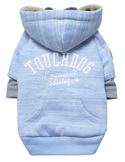 Touchdog Hampton Beach Designer Ultra Soft Sand-Blasted Cotton Pet Dog Hoodie Sweater