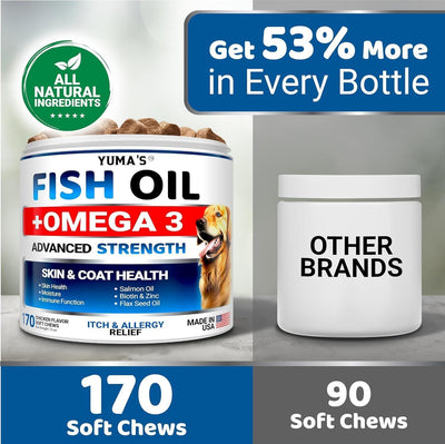 2 Pack Omega 3 Fish Oil for Dogs Skin and Coat