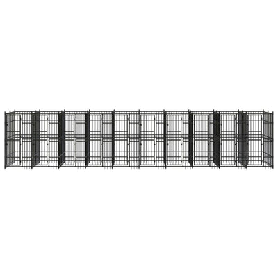 Outdoor Dog Kennel Steel 198.4 ft²