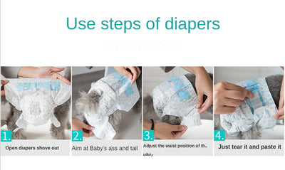 Small dog disposable diapers; Small dog physiological pants Female dog sanitary napkin Safety underwear Male dog diapers