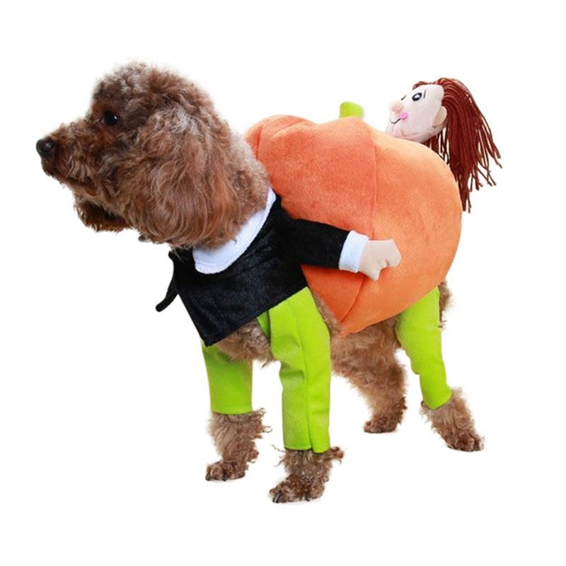 Halloween Funny Dog Cat Clothes Pet Pumpkin Costume Dog Cosplay Special Events Apparel Outfit Dog Cute Costumes Pet Clothing