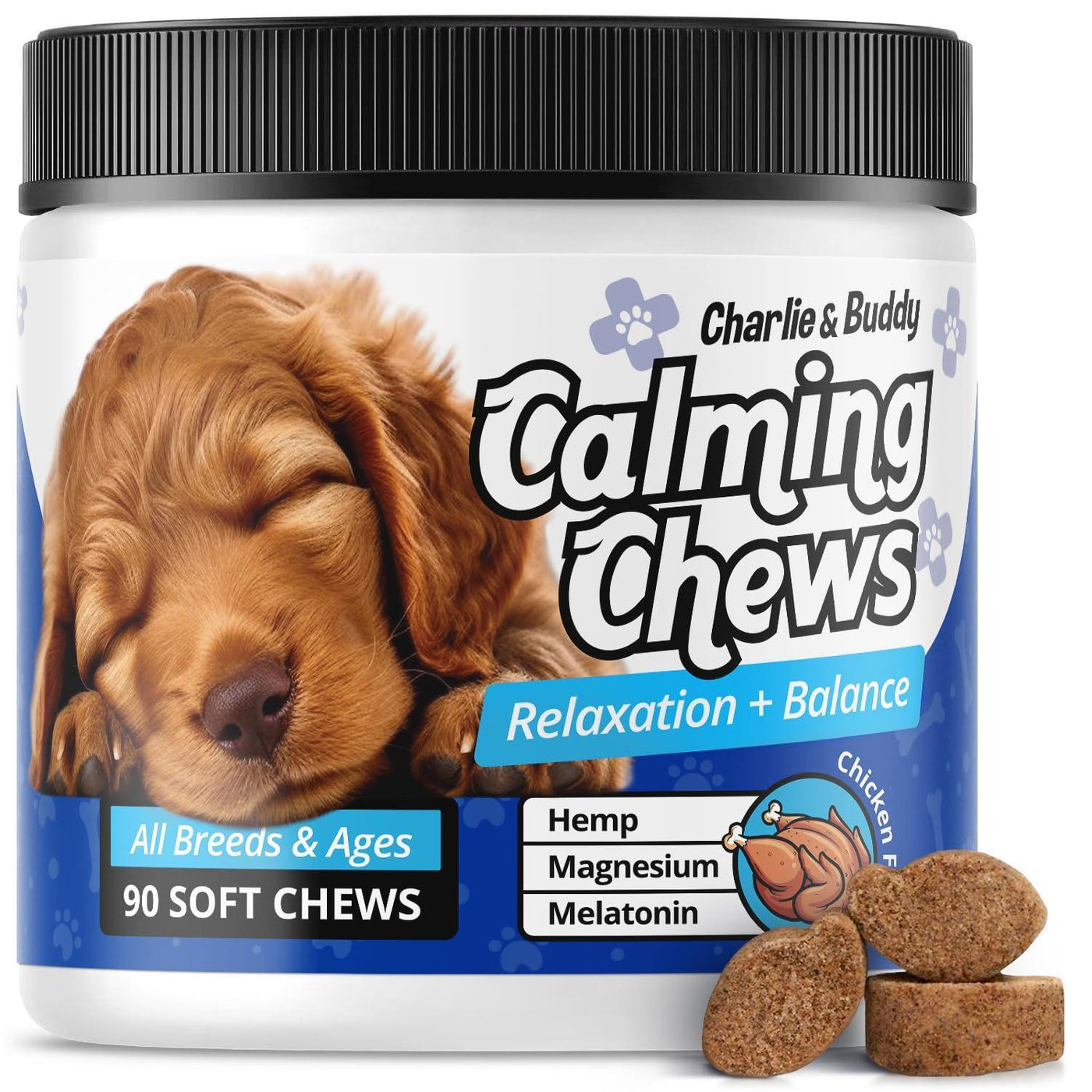 Calming Chews for Dogs Dog Anxiety Relief Promote Relaxation