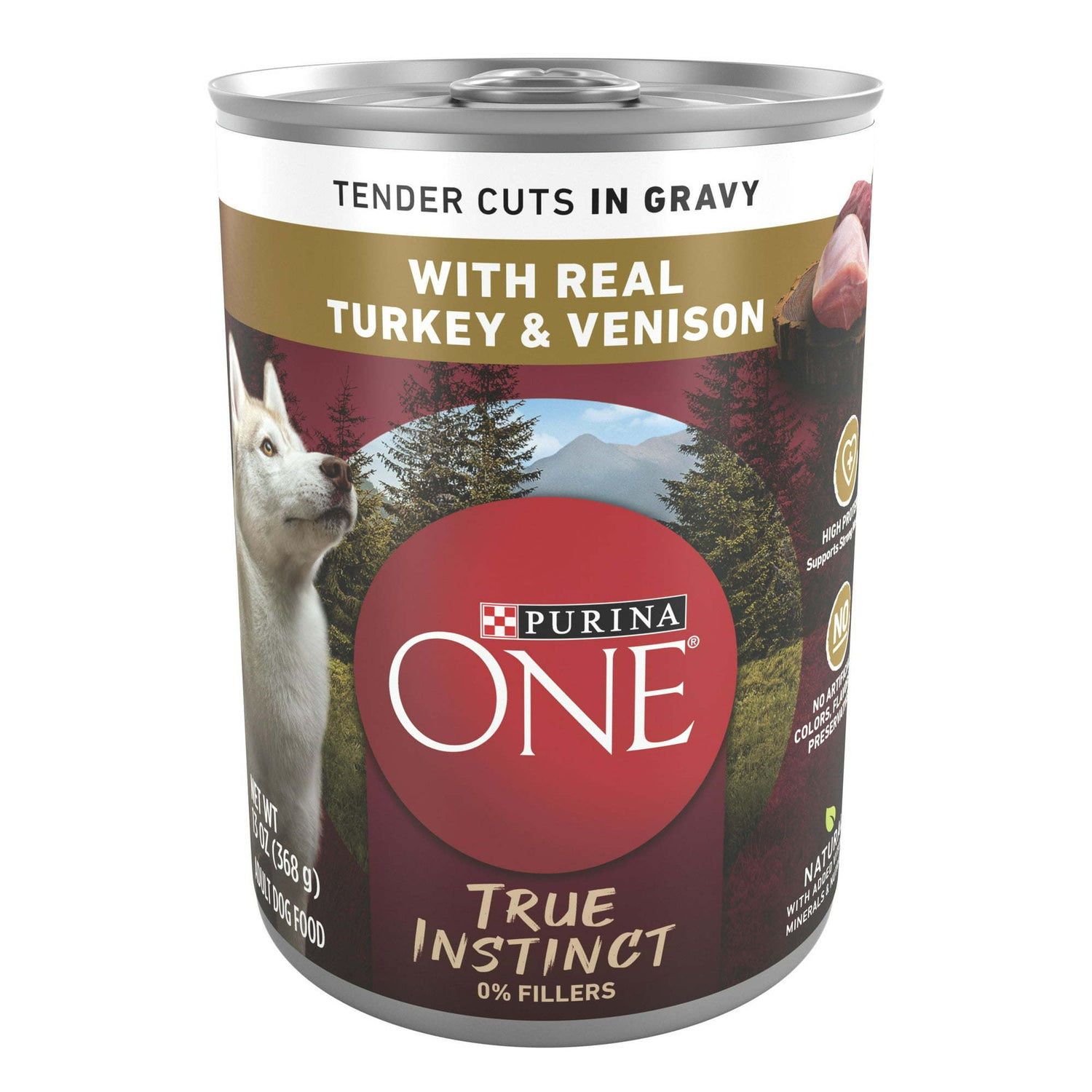 Purina ONE Tender Cuts Real Turkey &amp; Venison Wet Dog Food 13 oz Can