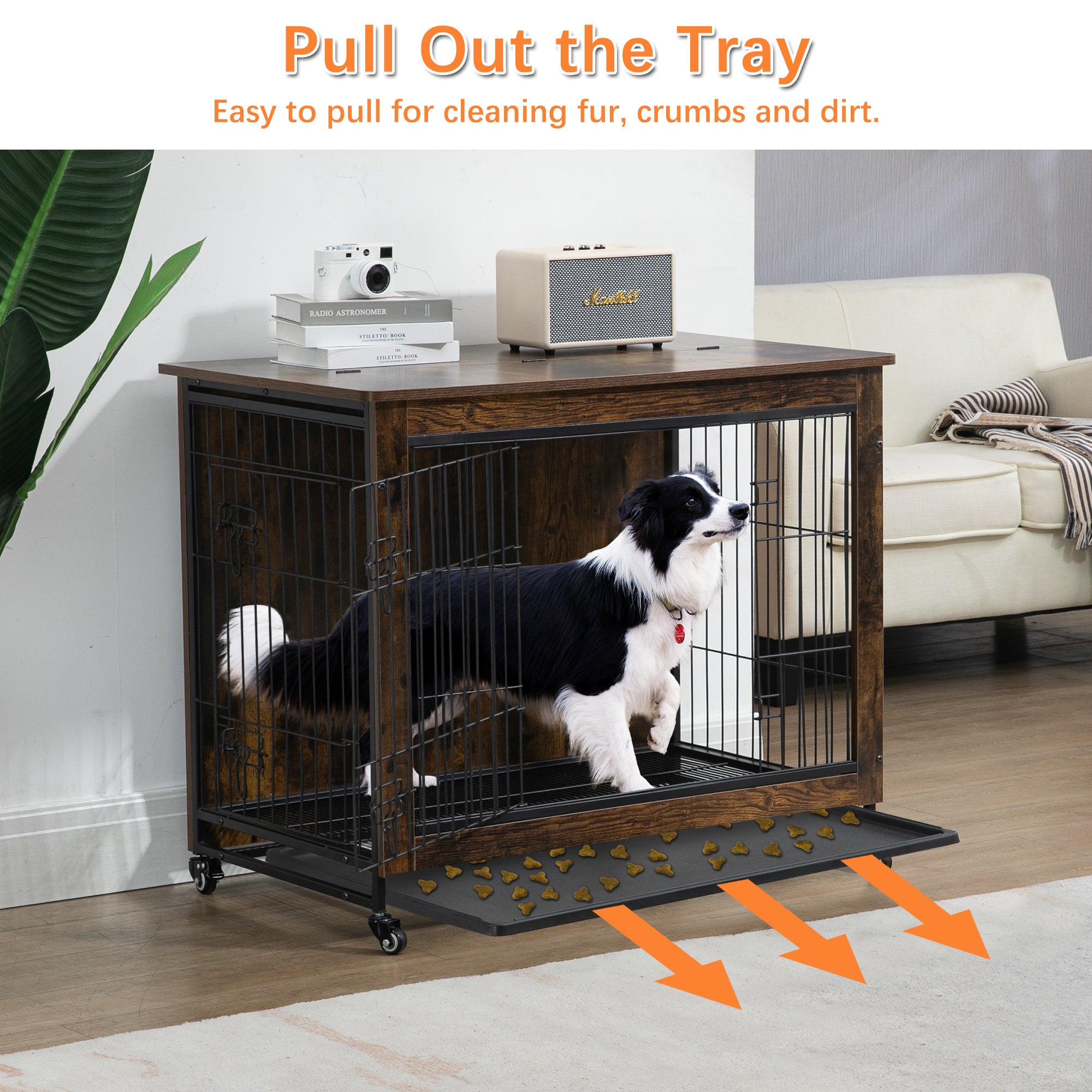 38 Inch Heavy-Duty Dog Crate Furniture