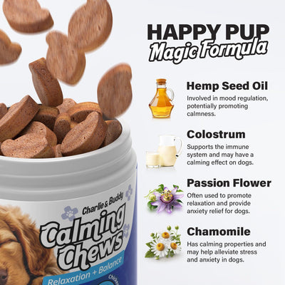 Calming Chews for Dogs Dog Anxiety Relief Promote Relaxation