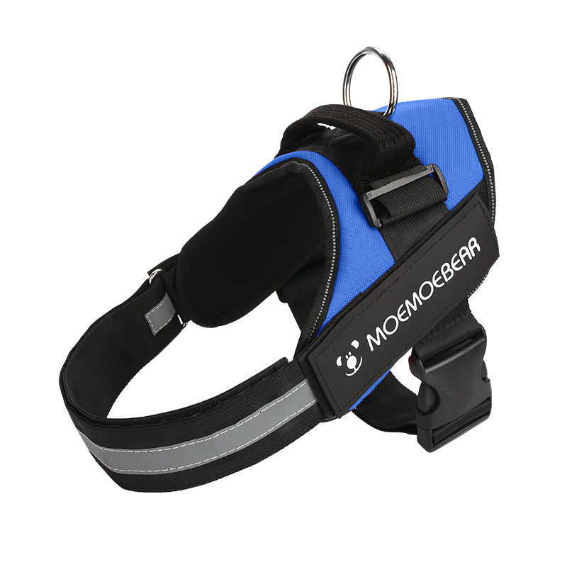 No Pull Pet Harness For Dog & Cat; Adjustable Soft Padded Large Dog Harness With Easy Control Handle